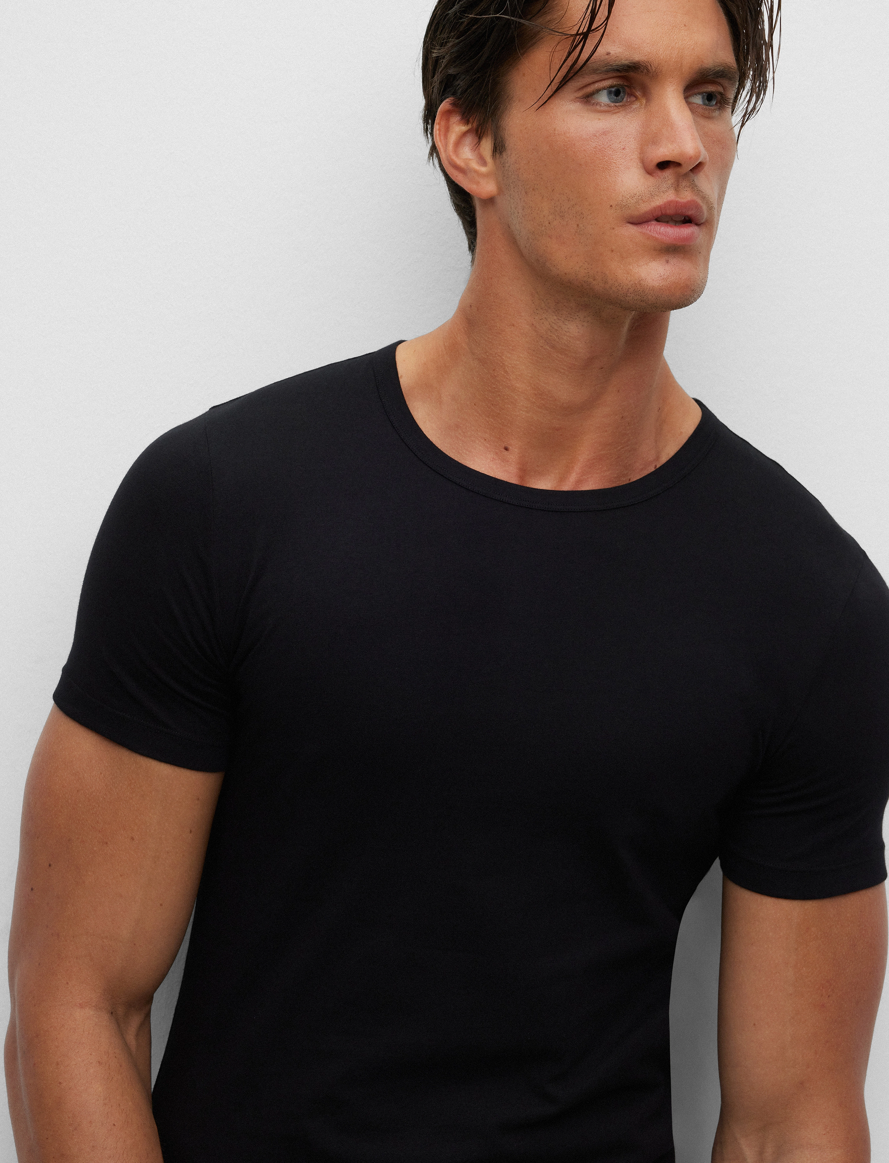 BOSS Tshirtrn 2P Modern, XL, Black, T-Shirts > Kortærmede, Herre