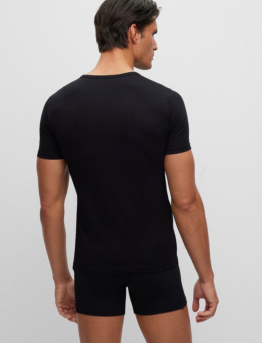 BOSS - TShirtRN 2P Modern - t-särkide multipakk - black - 3