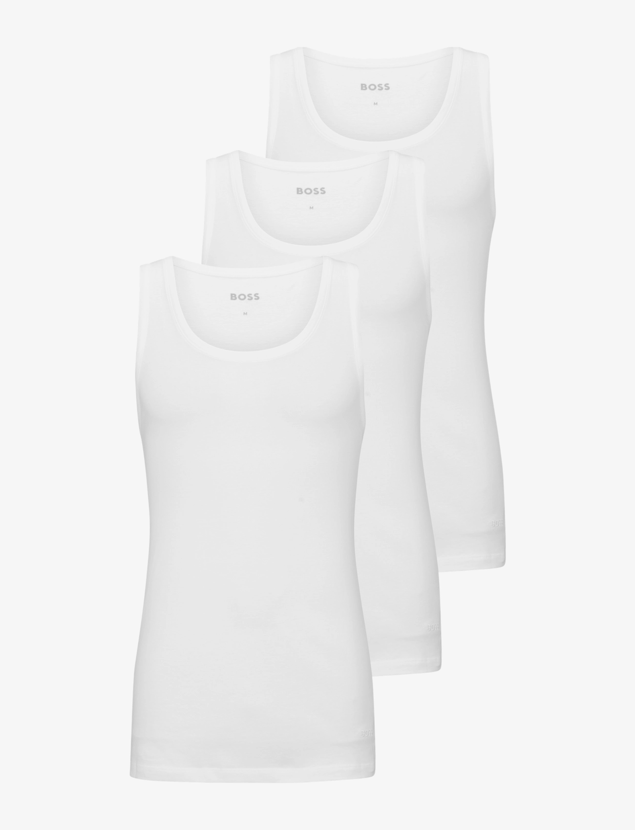 BOSS Tank Top 3P Classic, Mænd, Klassisk 3-Pak Tank Top, Hvid, Str: XL
