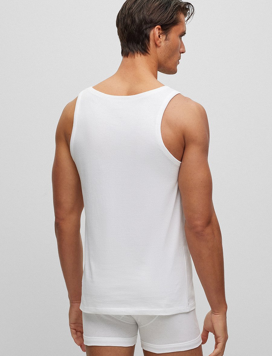 BOSS - Tank Top 3P Classic - pyjama tops - white - 3