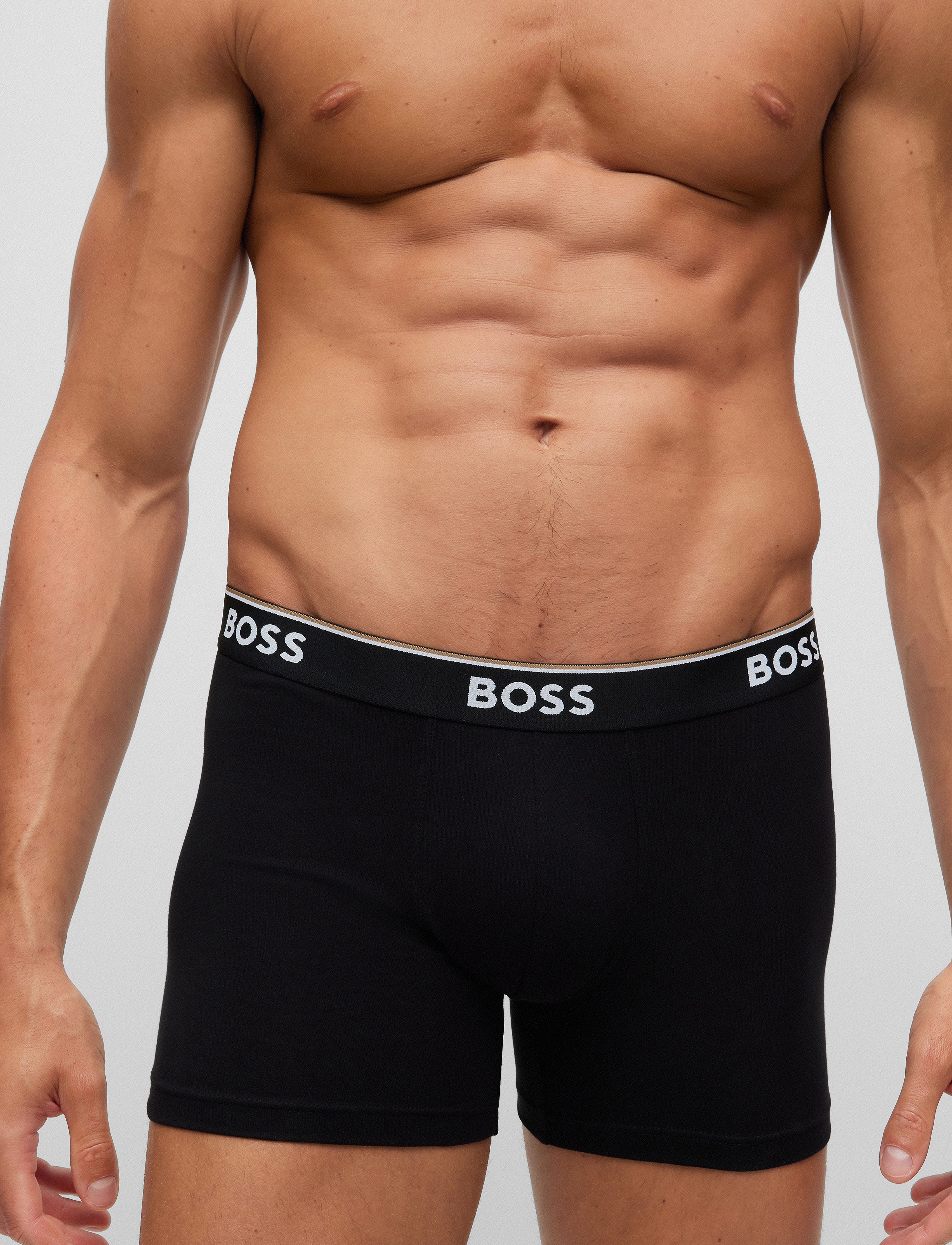 BOSS Boxerbr 3P Power, M, Underwear, Schwarz - Boxers, Männerswear