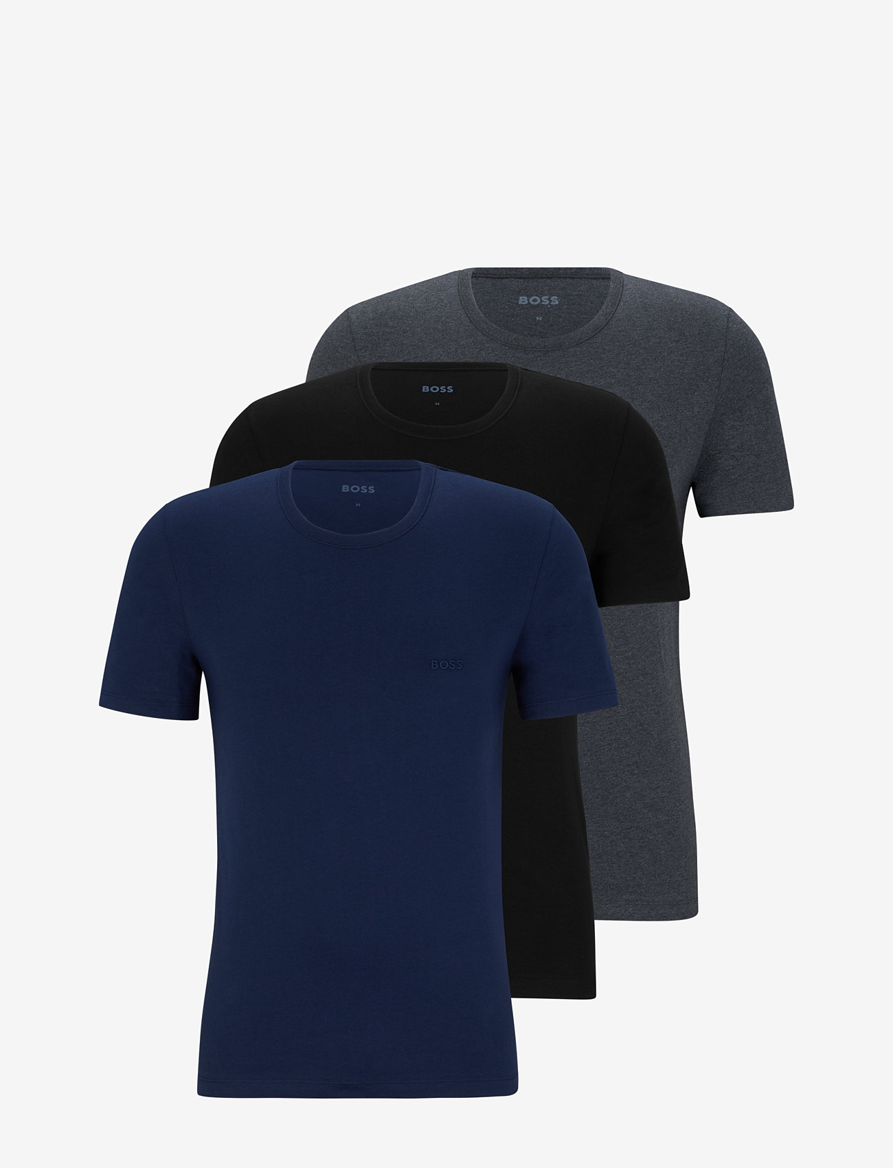 BOSS - TShirt RN 3P Classic - lowest prices - open blue - 0
