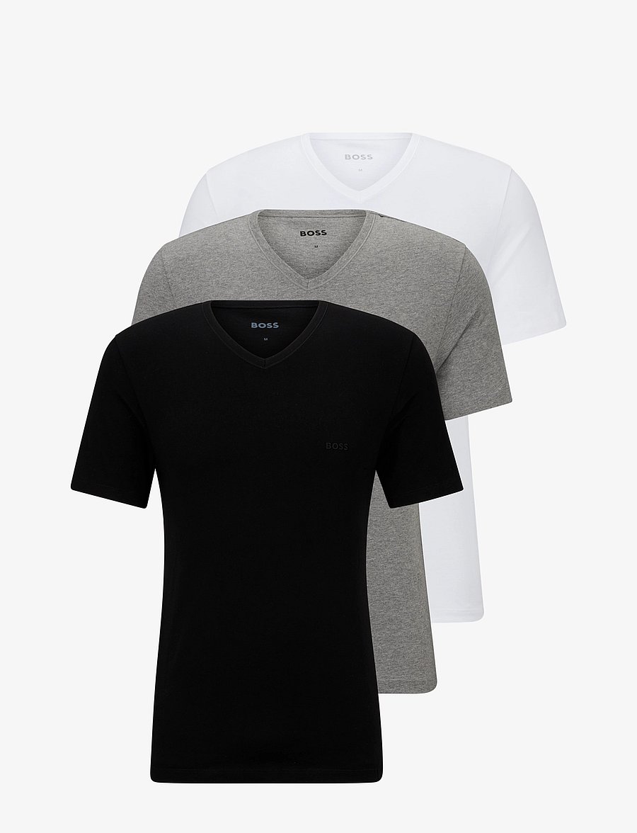 BOSS - TShirtVN 3P Classic - t-shirts mit v-ausschnitt - assorted pre-pack - 1