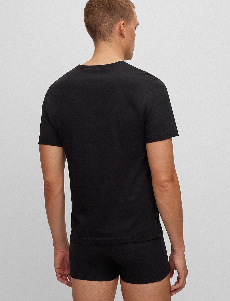 BOSS - TShirtVN 3P Classic - v-kaelusega t-särgid - open blue - 3