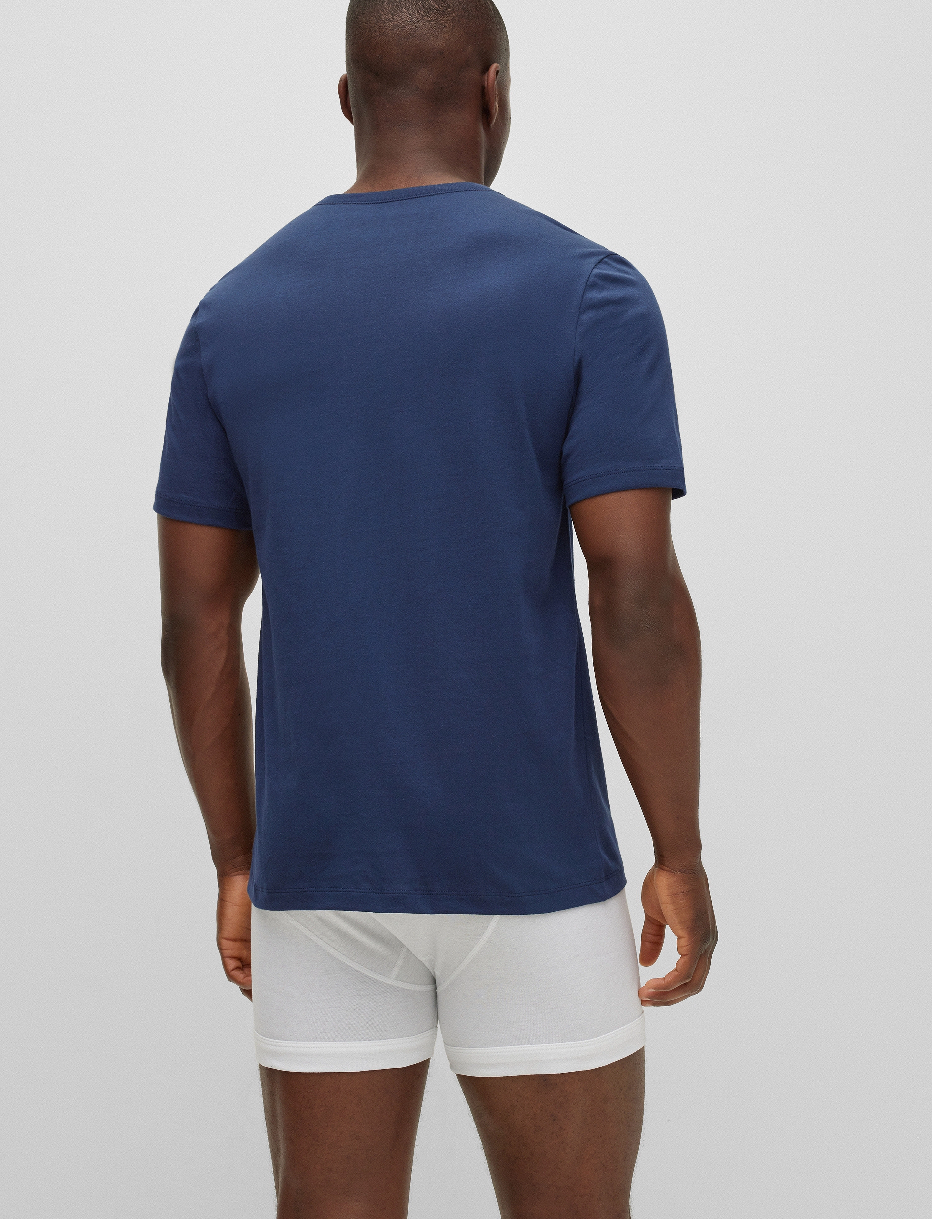 BOSS - TShirtVN 3P Classic - v-ringade t-shirts - open blue - 5