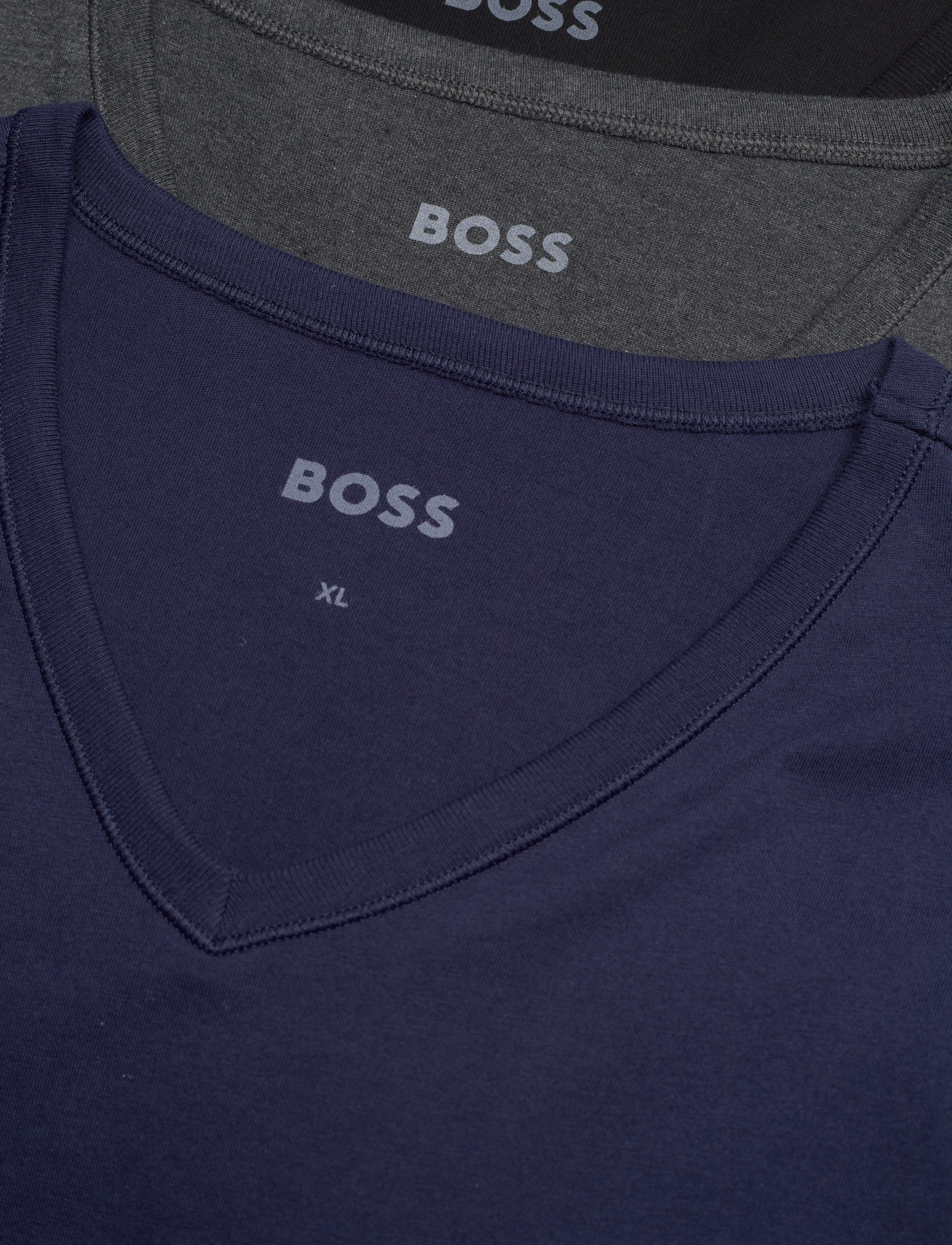BOSS - TShirtVN 3P Classic - v-ringade t-shirts - open blue - 4