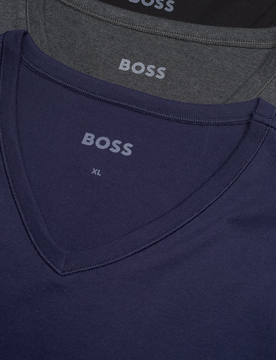 BOSS - TShirtVN 3P Classic - v-kaelusega t-särgid - open blue - 4