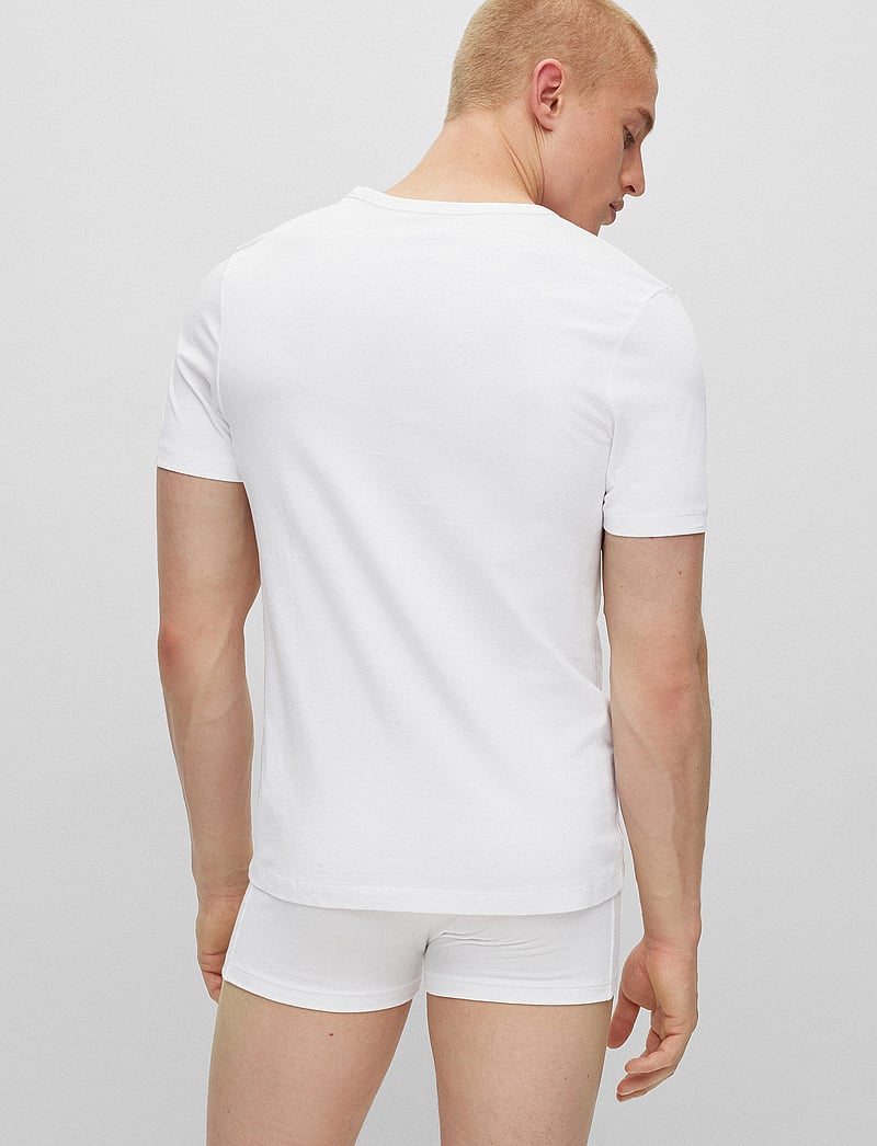 BOSS - TShirtVN 3P Classic - v-ringade t-shirts - white - 4