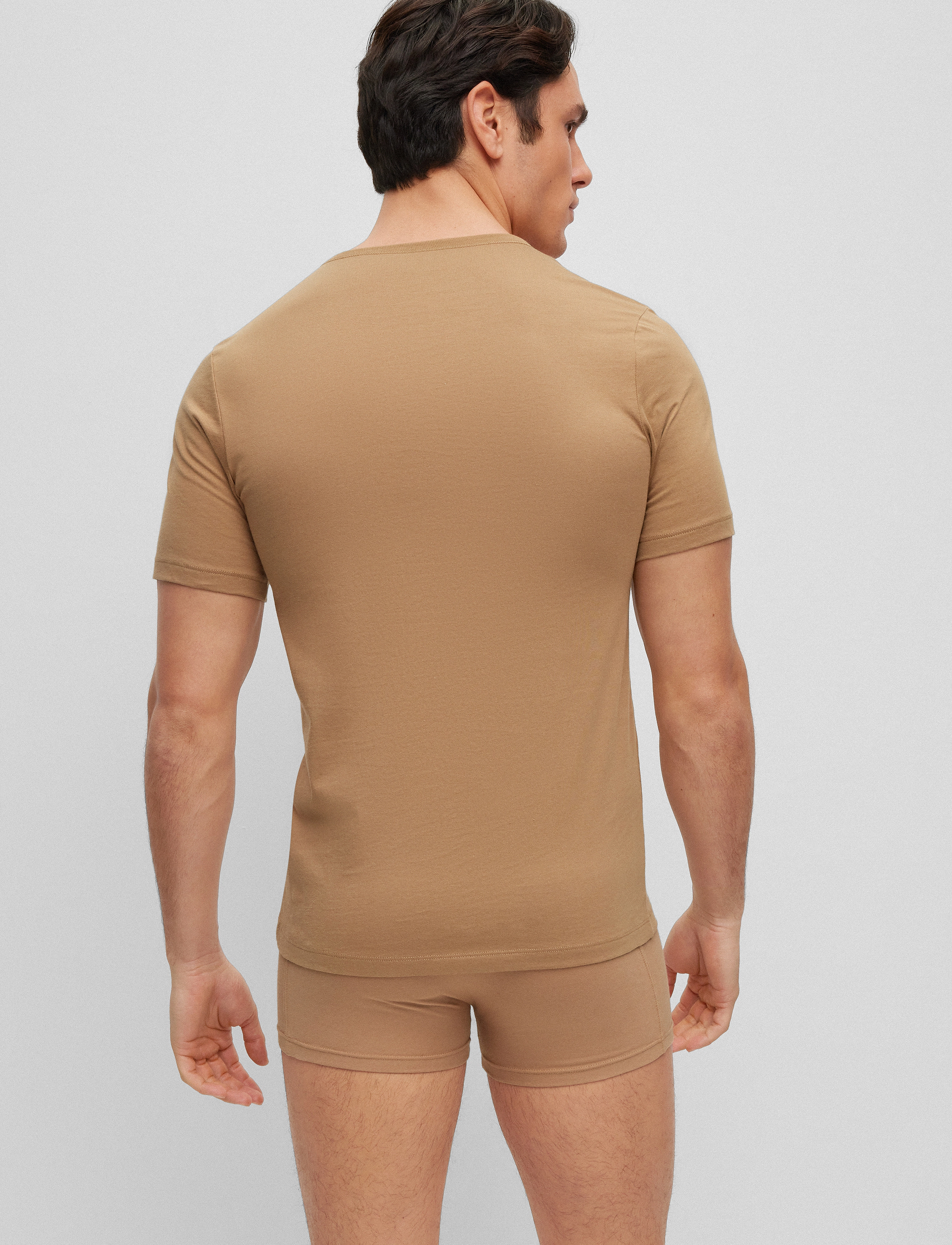 BOSS - TShirtRN 3P Classic - medium beige - 3