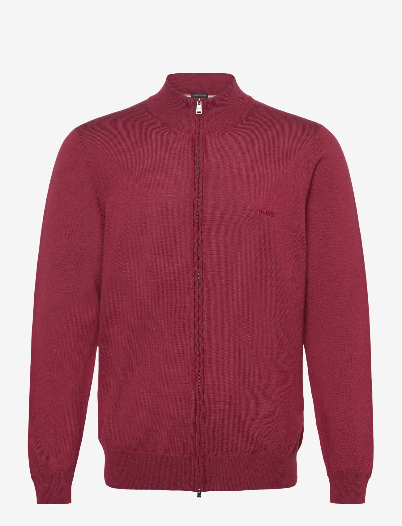 BOSS - Balonso-L - fullzip strik - dark red - 0
