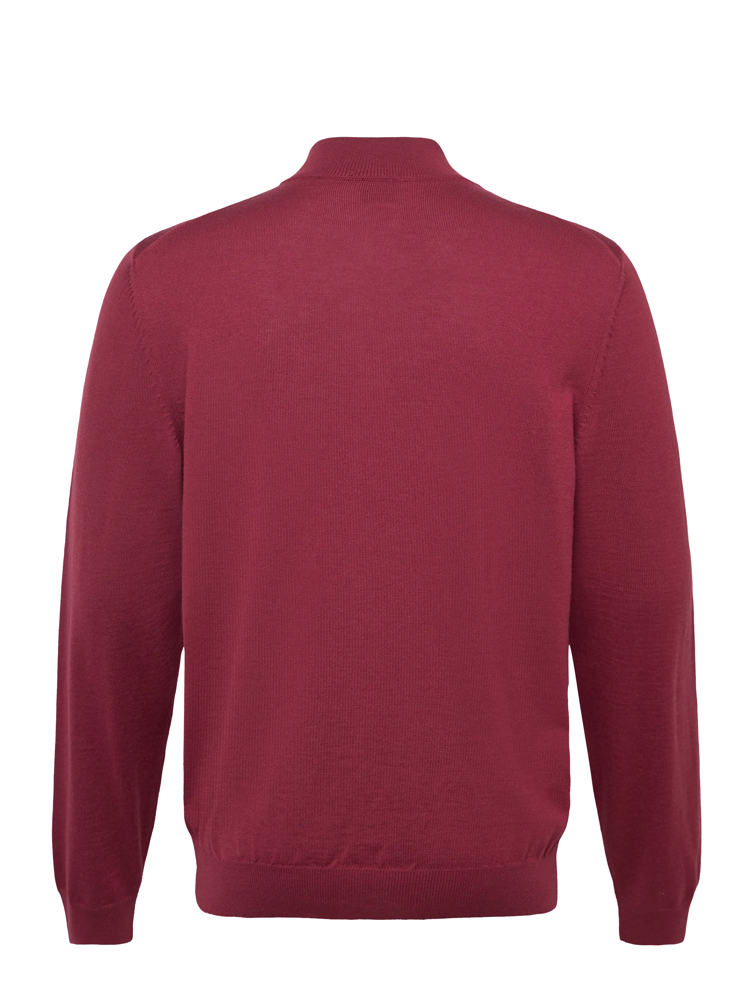BOSS - Balonso-L - pullover mit durchgehendem reißverschluss - dark red - 1