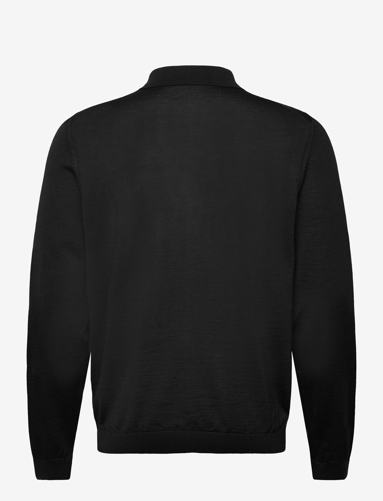 BOSS - Lancione - langärmelige gestrickte polohemden - black - 1