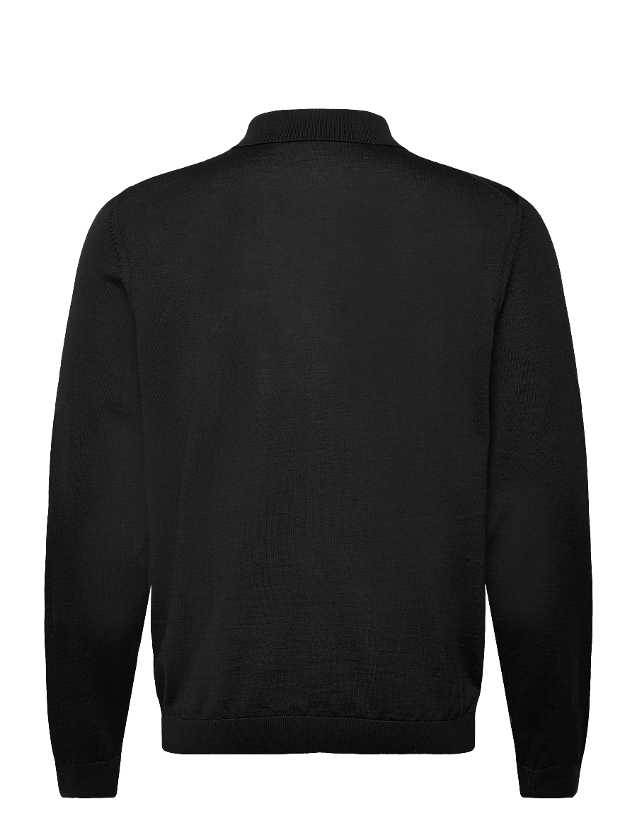 BOSS - Lancione - pikkade varrukatega kootud polod - black - 1