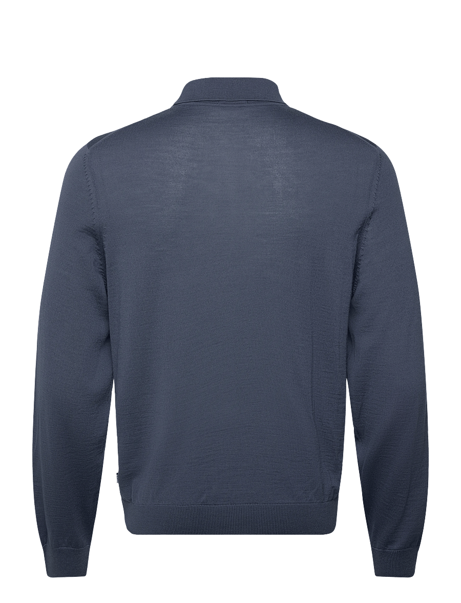 BOSS - Lancione - pikkade varrukatega kootud polod - open blue - 2