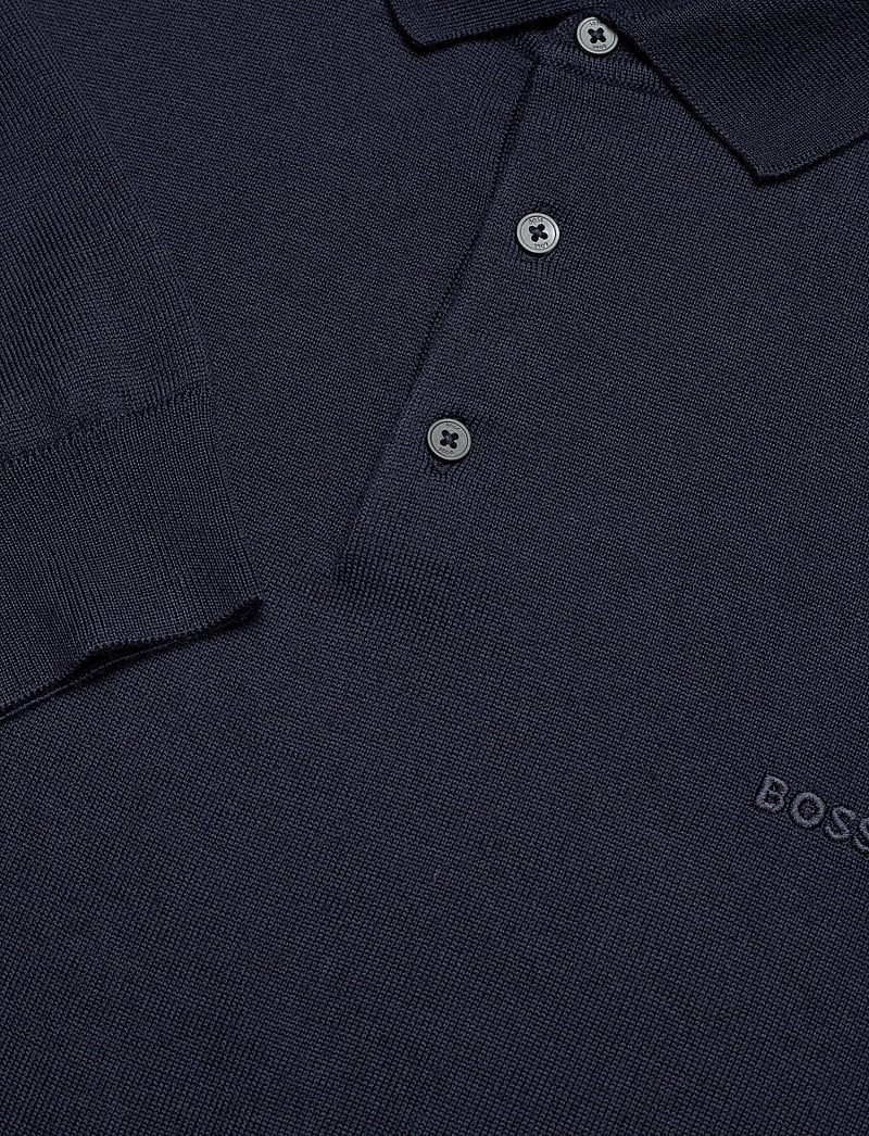 BOSS - Bono-L - stickade pikéer - dark blue - 3