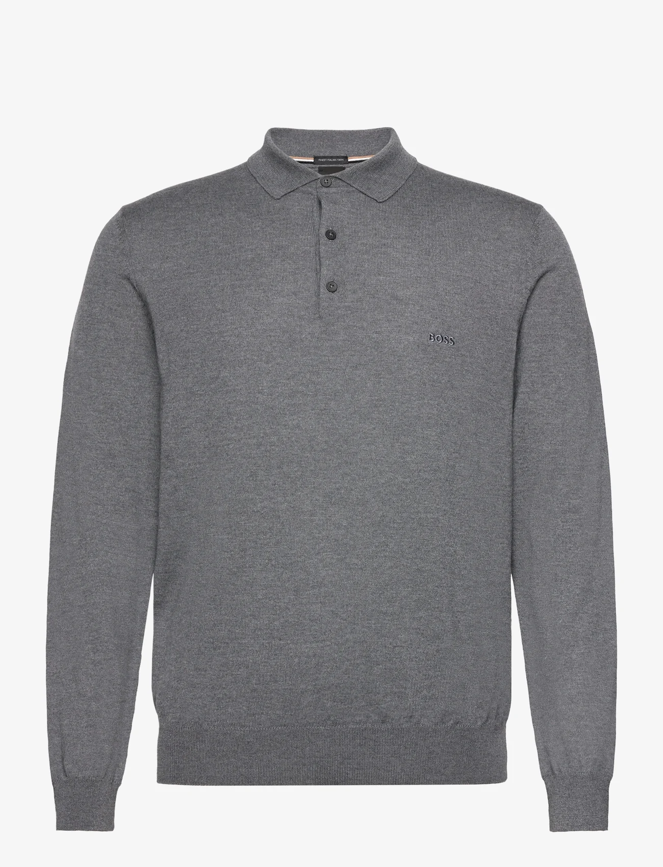 BOSS - Bono-L - knitted polos - medium grey - 0