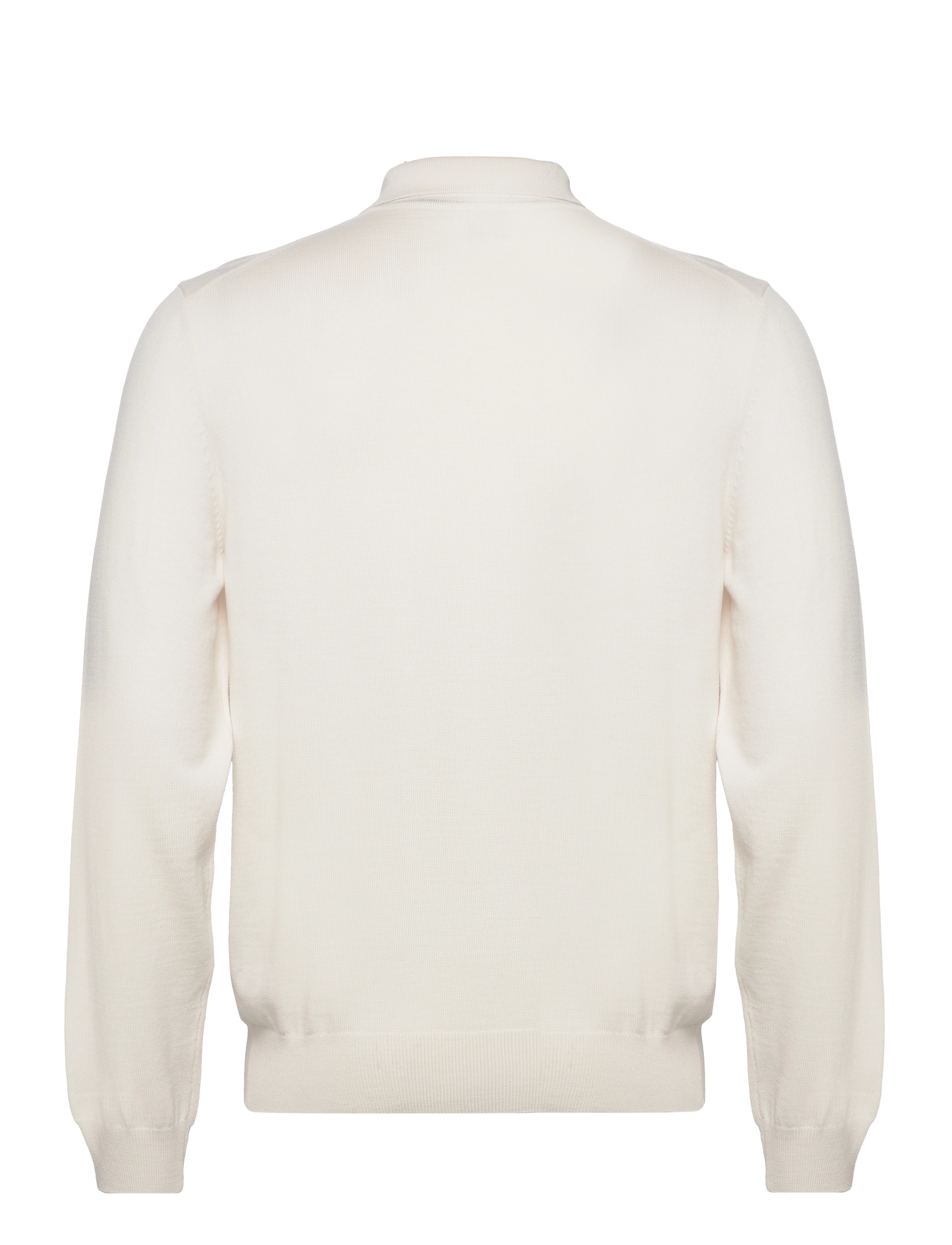 BOSS - Bono-L - pikkade varrukatega kootud polosärgid - open white - 1