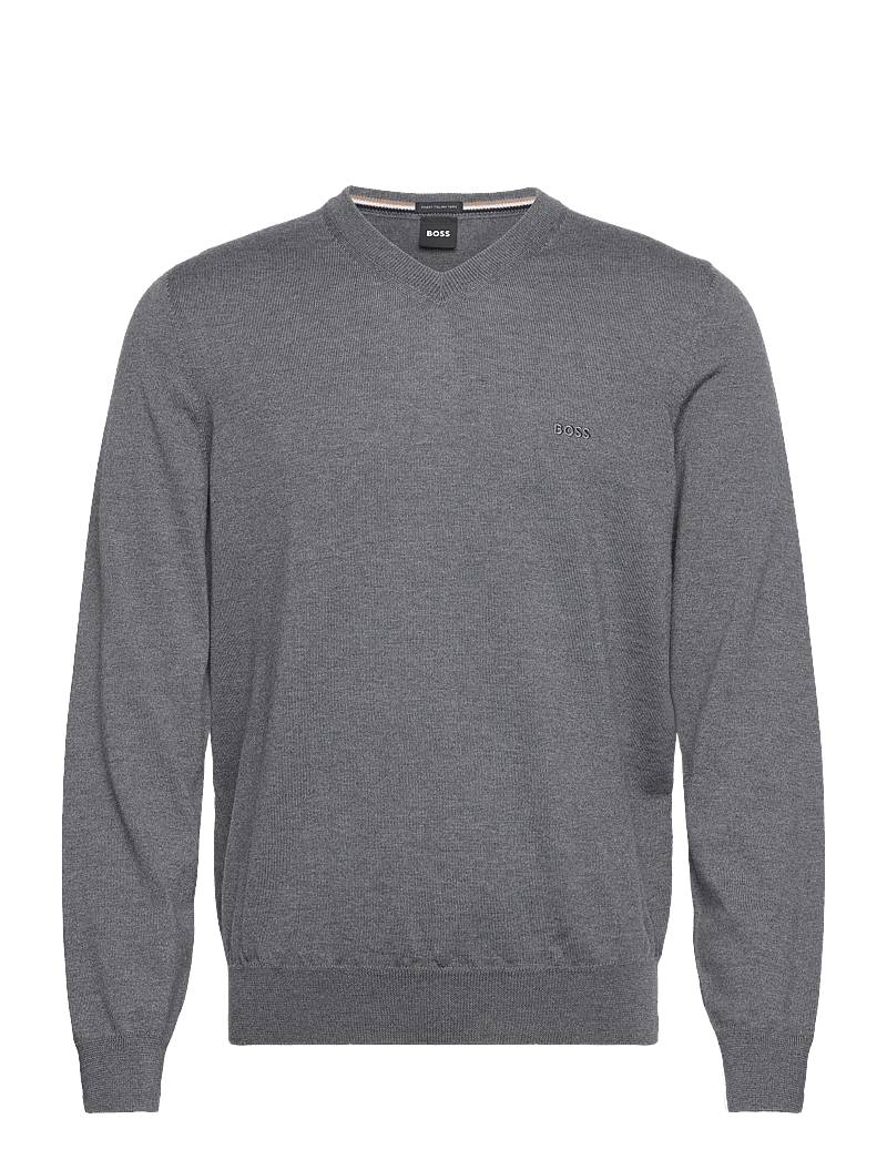 BOSS - Baram-L - v-hals - medium grey - 0