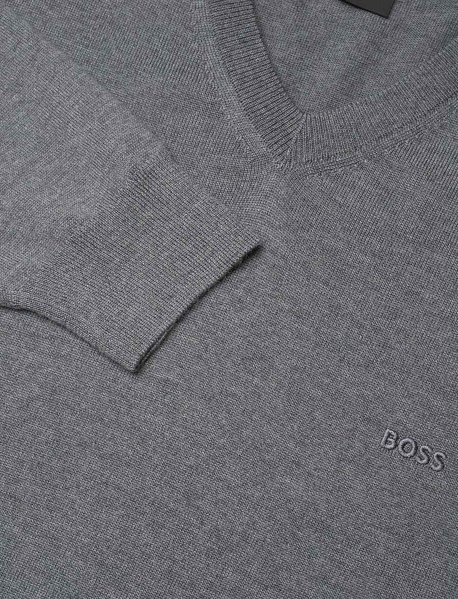 BOSS - Baram-L - v-ausschnitt - medium grey - 2