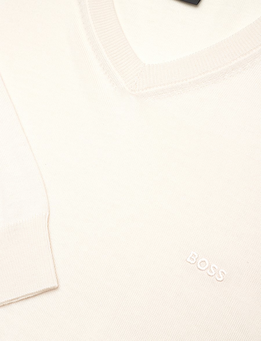 BOSS - Baram-L - v-ausschnitt - open white - 2