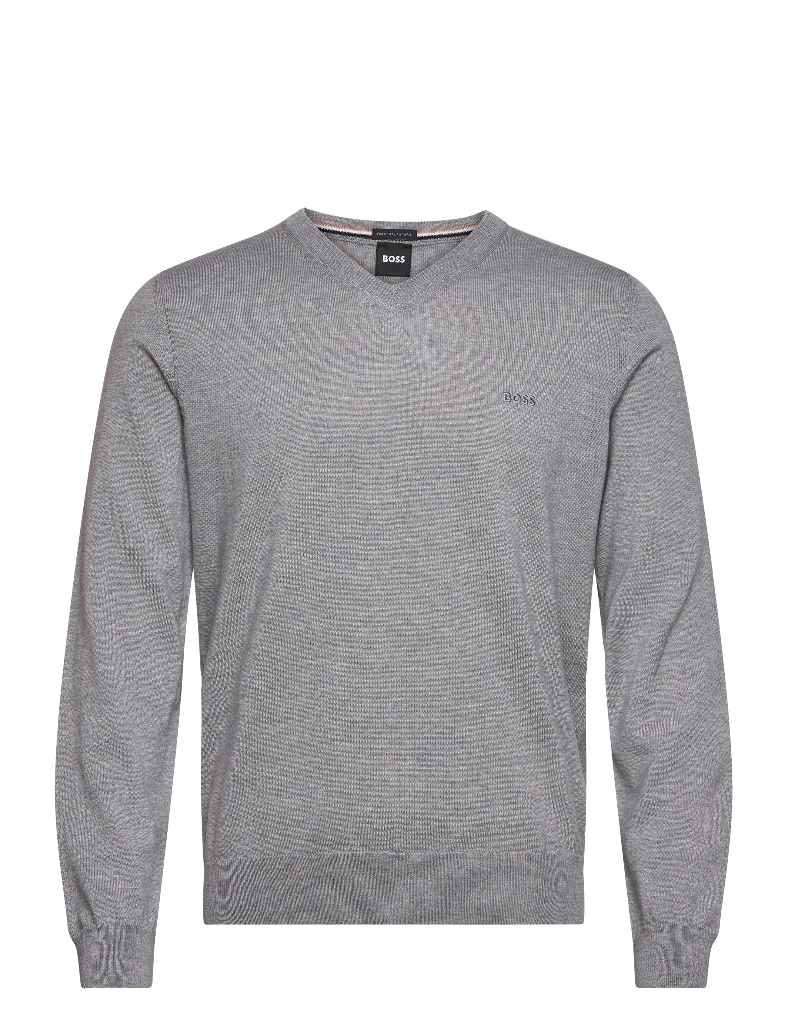 BOSS Baram-L, M, Knitwear, Grau - V-necks, Männerswear