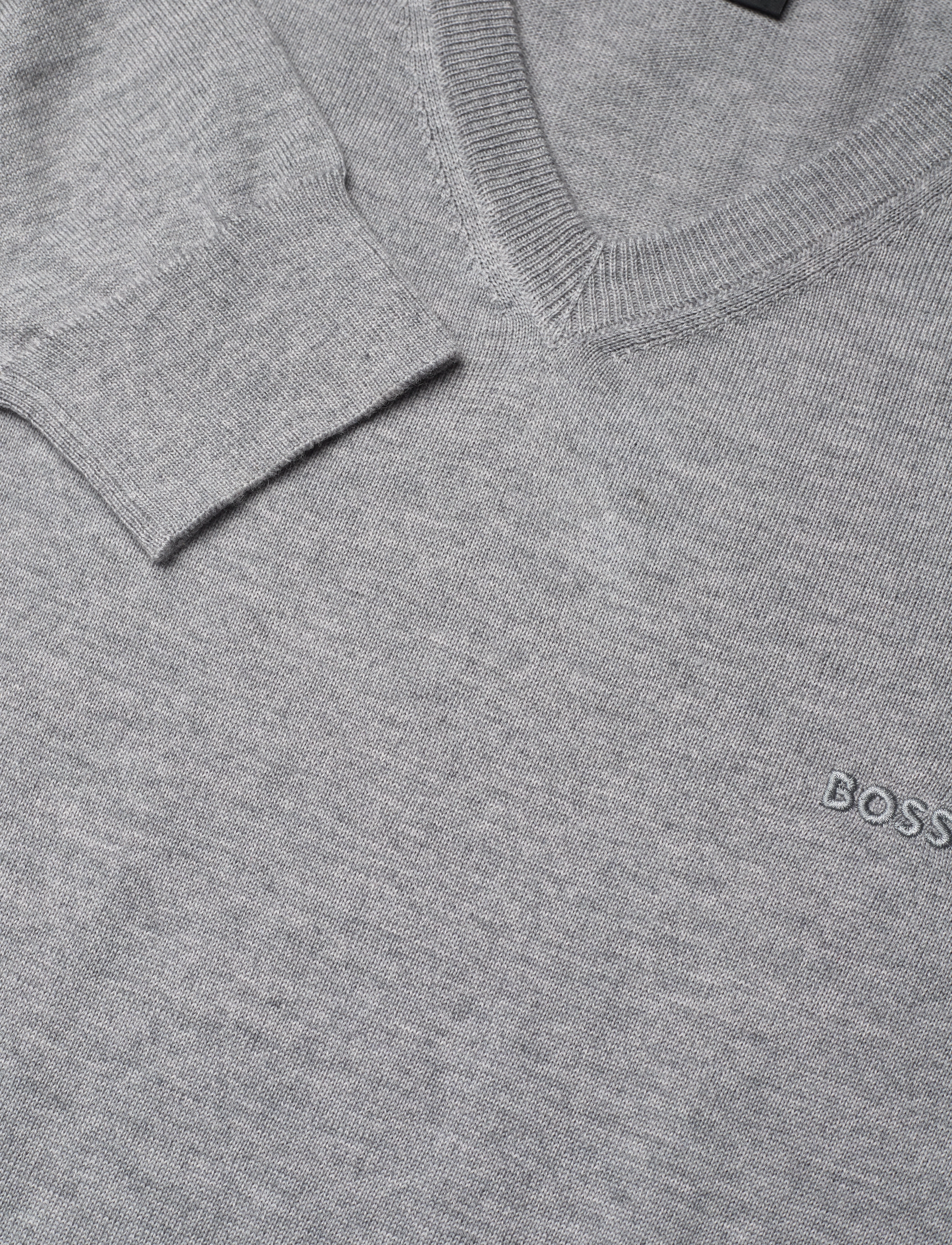 BOSS - Baram-L - v-ausschnitt - silver - 2