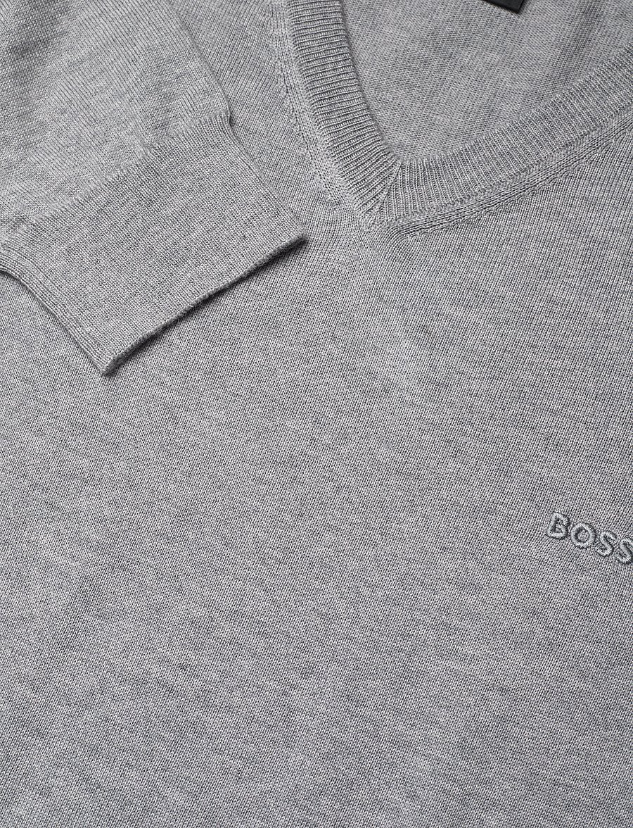BOSS - Baram-L - v-ausschnitt - silver - 2