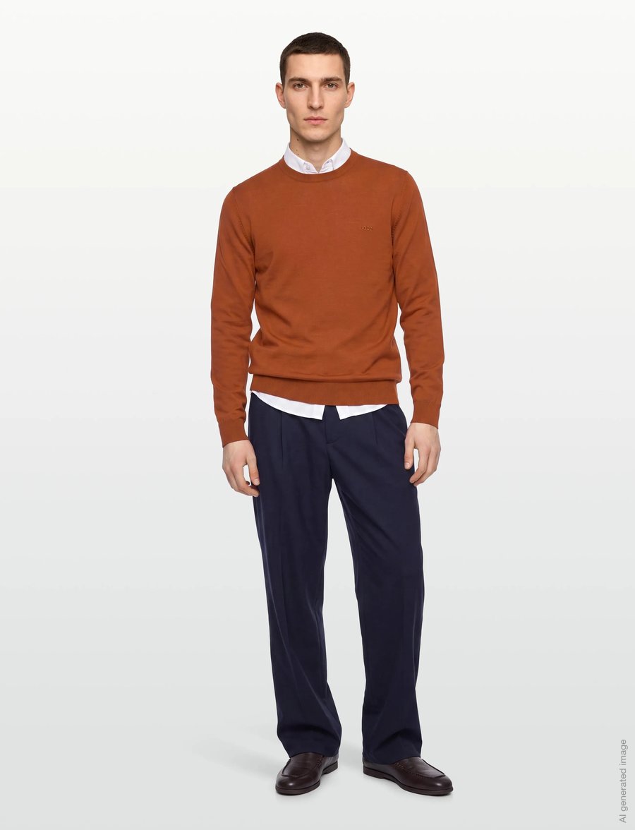 BOSS - Botto-L - rundhalsad - dark orange - 0