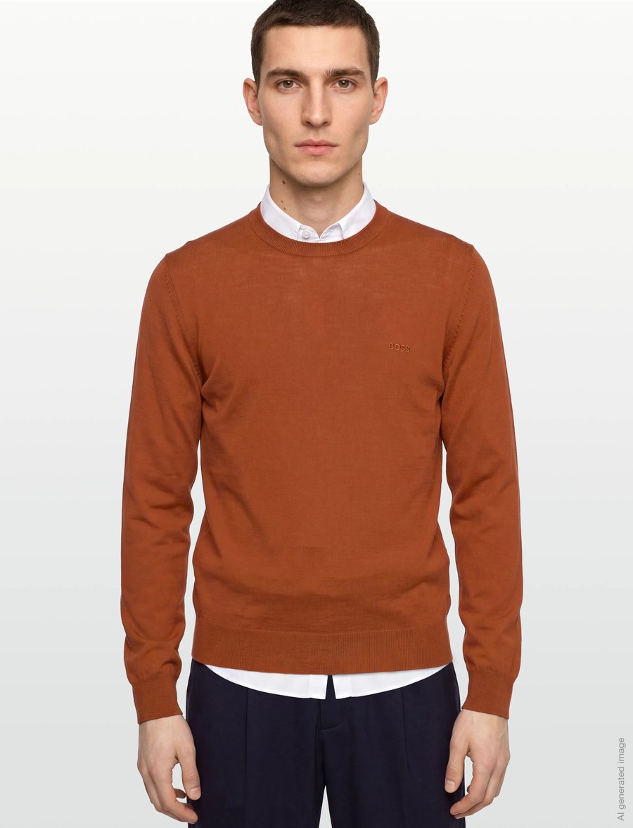 BOSS - Botto-L - rundhalsad - dark orange - 3