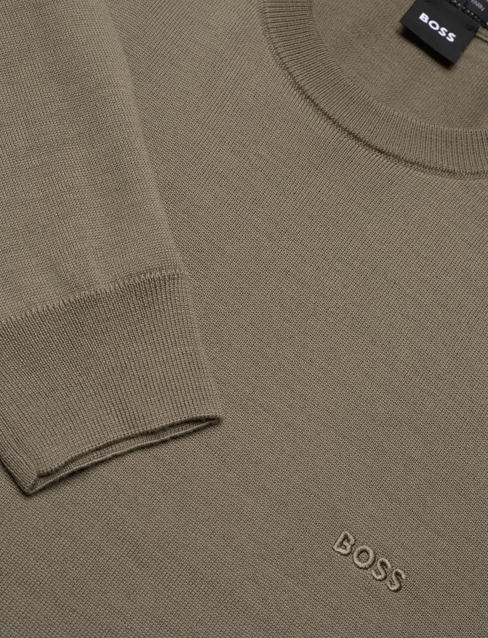 BOSS - Botto-L - Ümmarguse kaelusega kudumid - open brown - 2