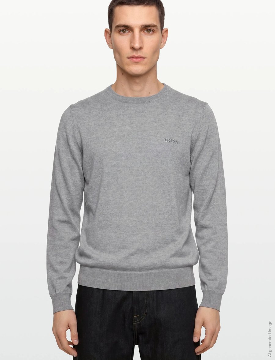 BOSS - Botto-L - rundhals - open grey - 3