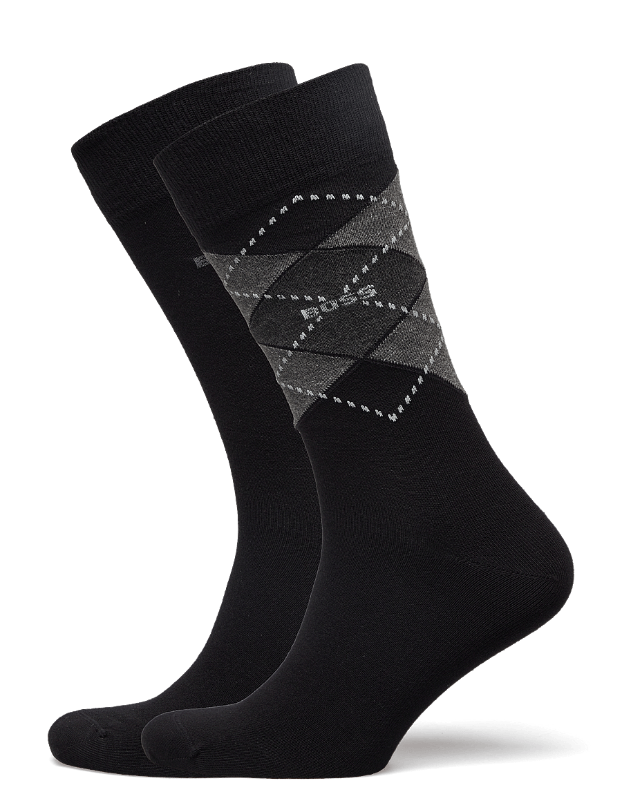 BOSS - 2P RS Argyle CC - tennissocken - black - 0