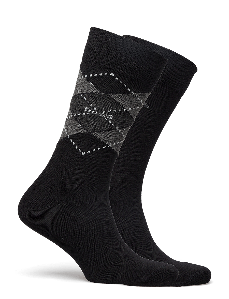 BOSS - 2P RS Argyle CC - tennissocken - black - 1