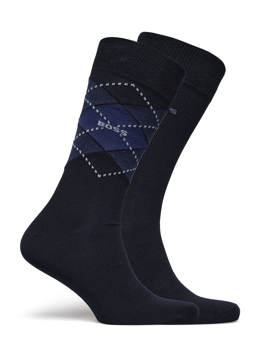 BOSS - 2P RS Argyle CC - vanliga strumpor - dark blue - 1