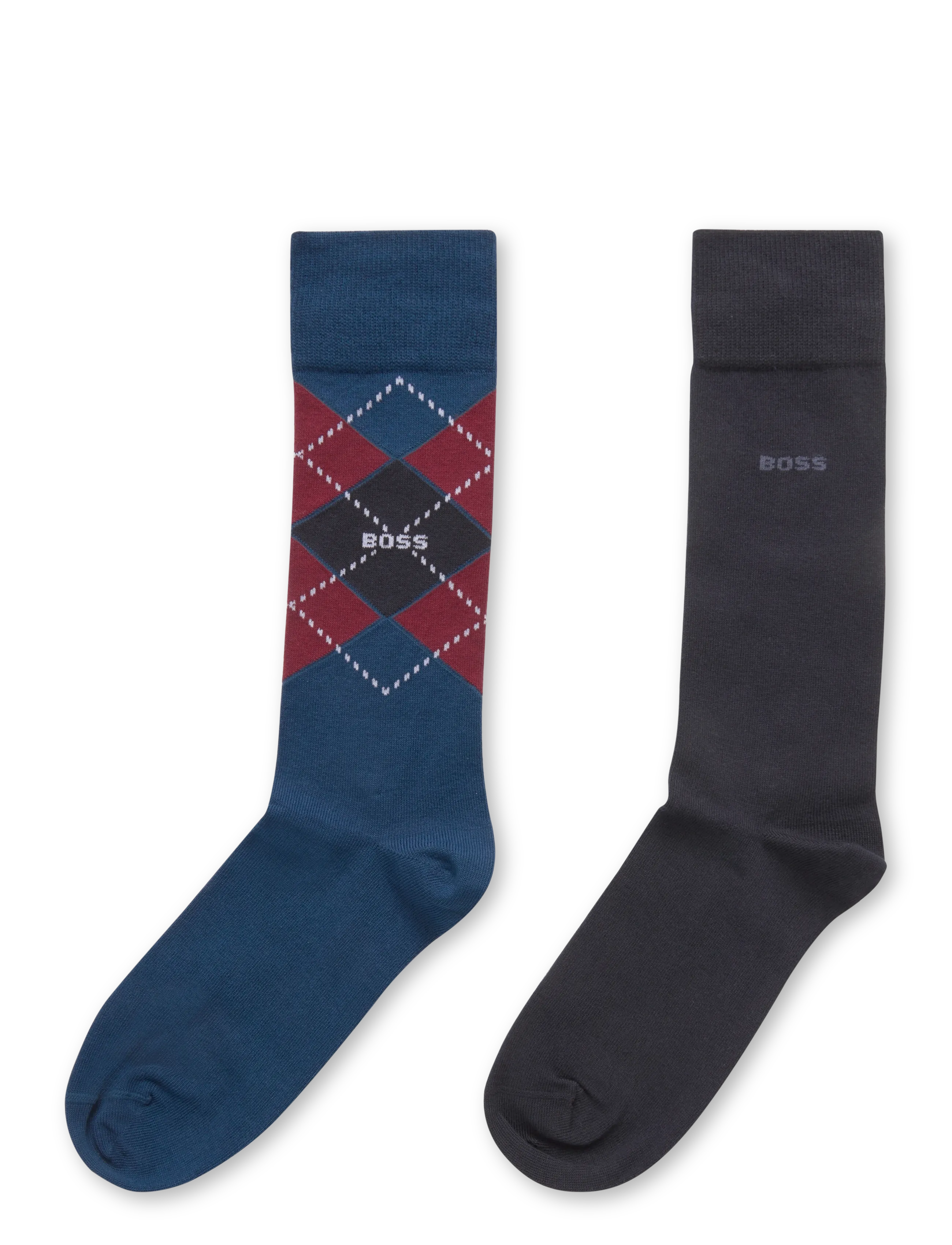 BOSS - 2P RS Argyle CC - klassikalised sokid - open blue - 1