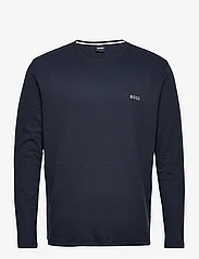 BOSS - Waffle LS-Shirt - laveste priser - dark blue - 0