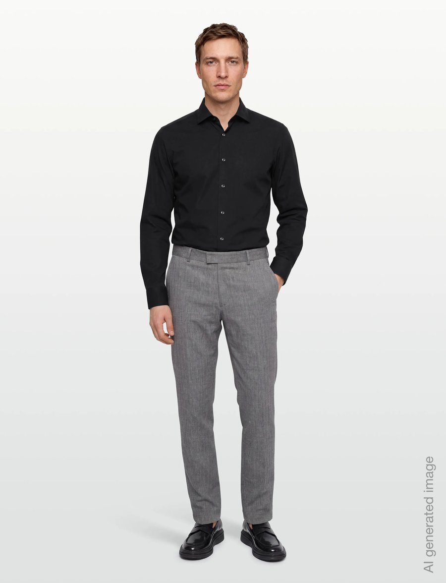 BOSS - P-HANK-spread-C1-222 - formal shirts - black - 0