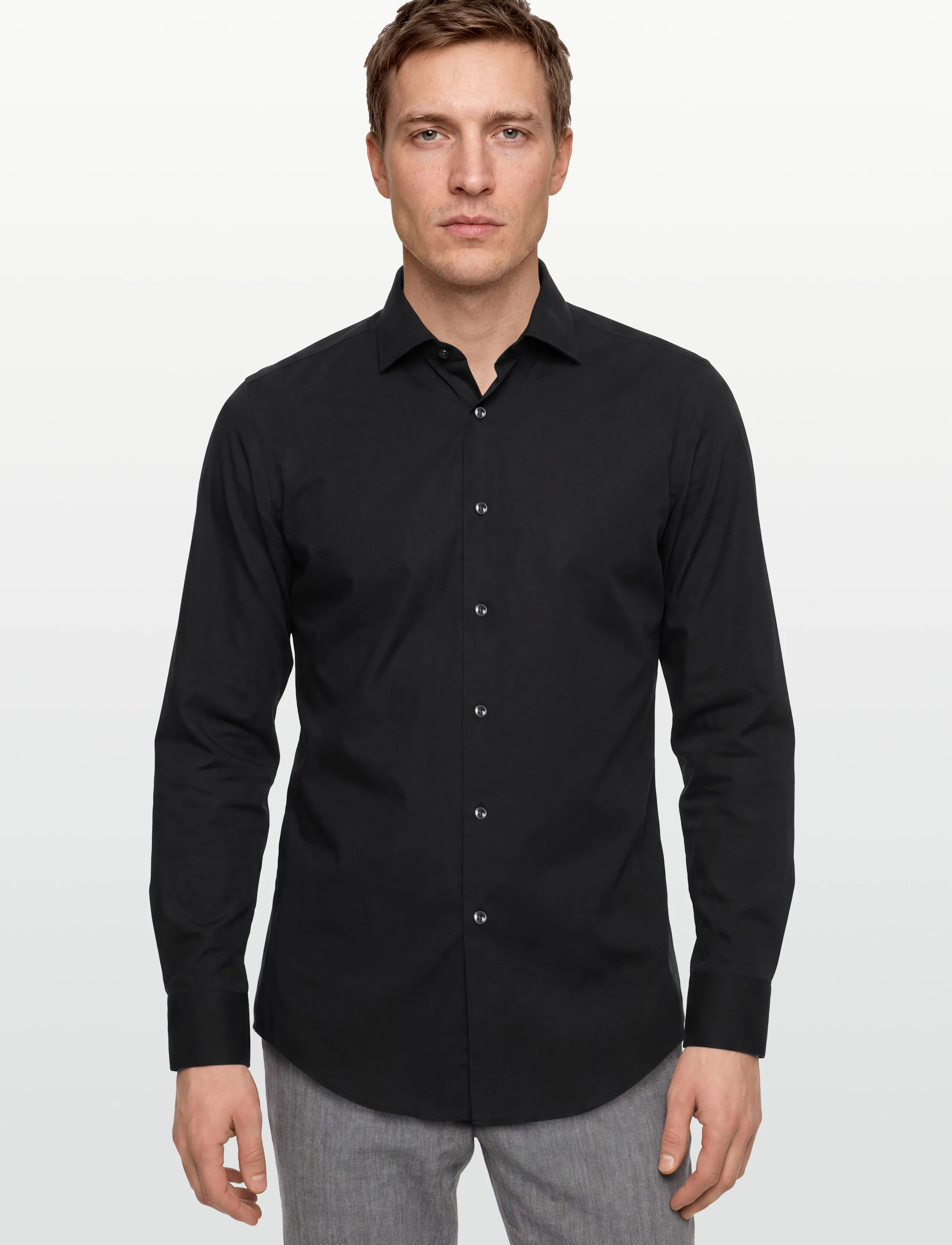 BOSS - P-HANK-spread-C1-222 - basic skjortor - black - 3