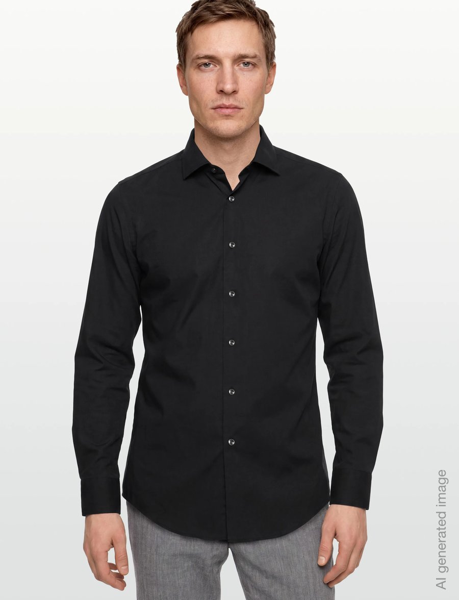 BOSS - P-HANK-spread-C1-222 - formal shirts - black - 3