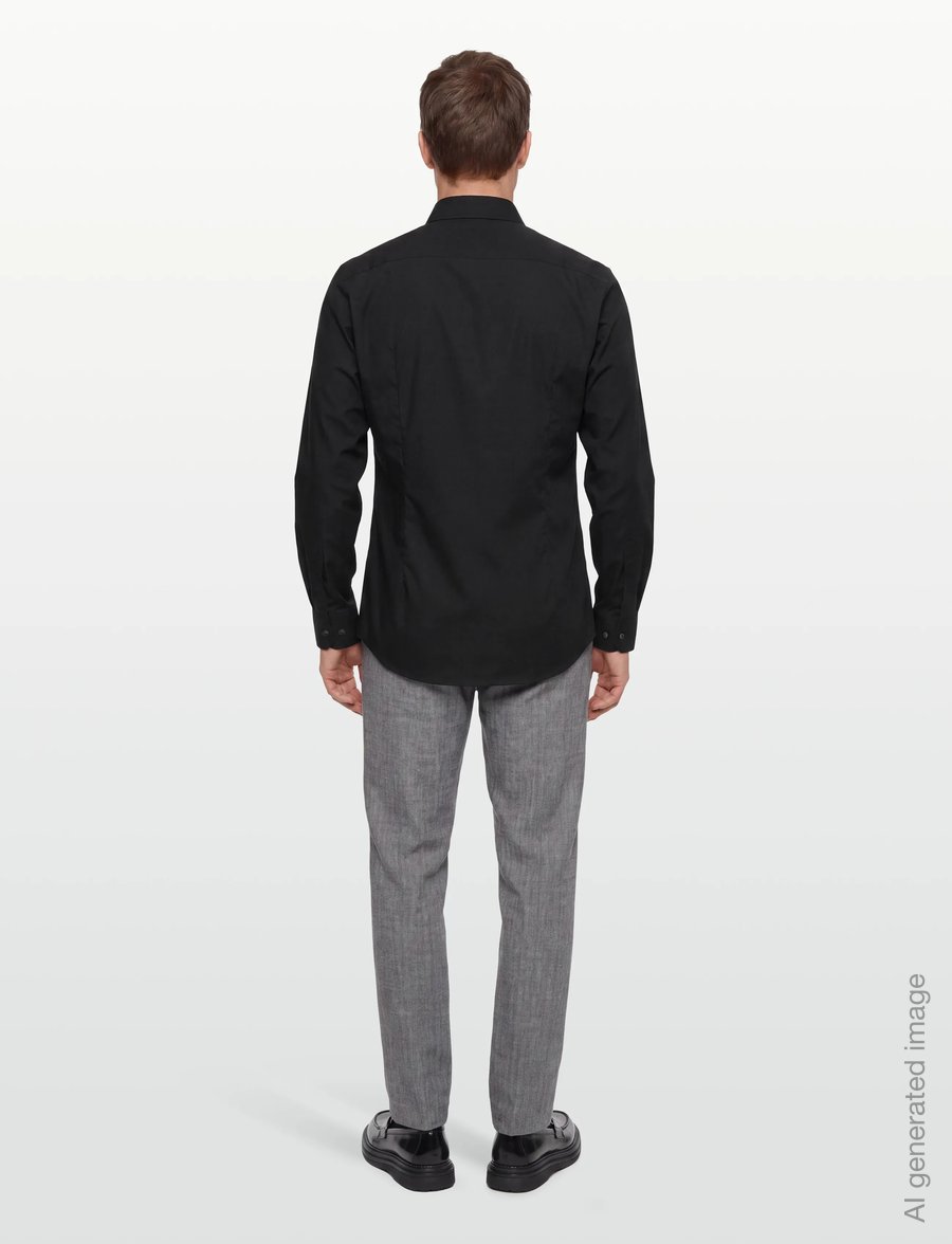 BOSS - P-HANK-spread-C1-222 - formal shirts - black - 4