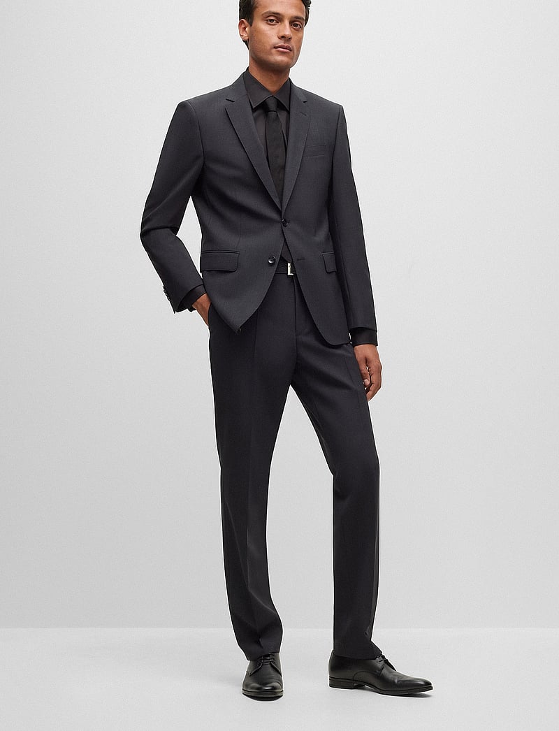 BOSS - H-HANK-kent-C1-214 - basic-hemden - black - 0