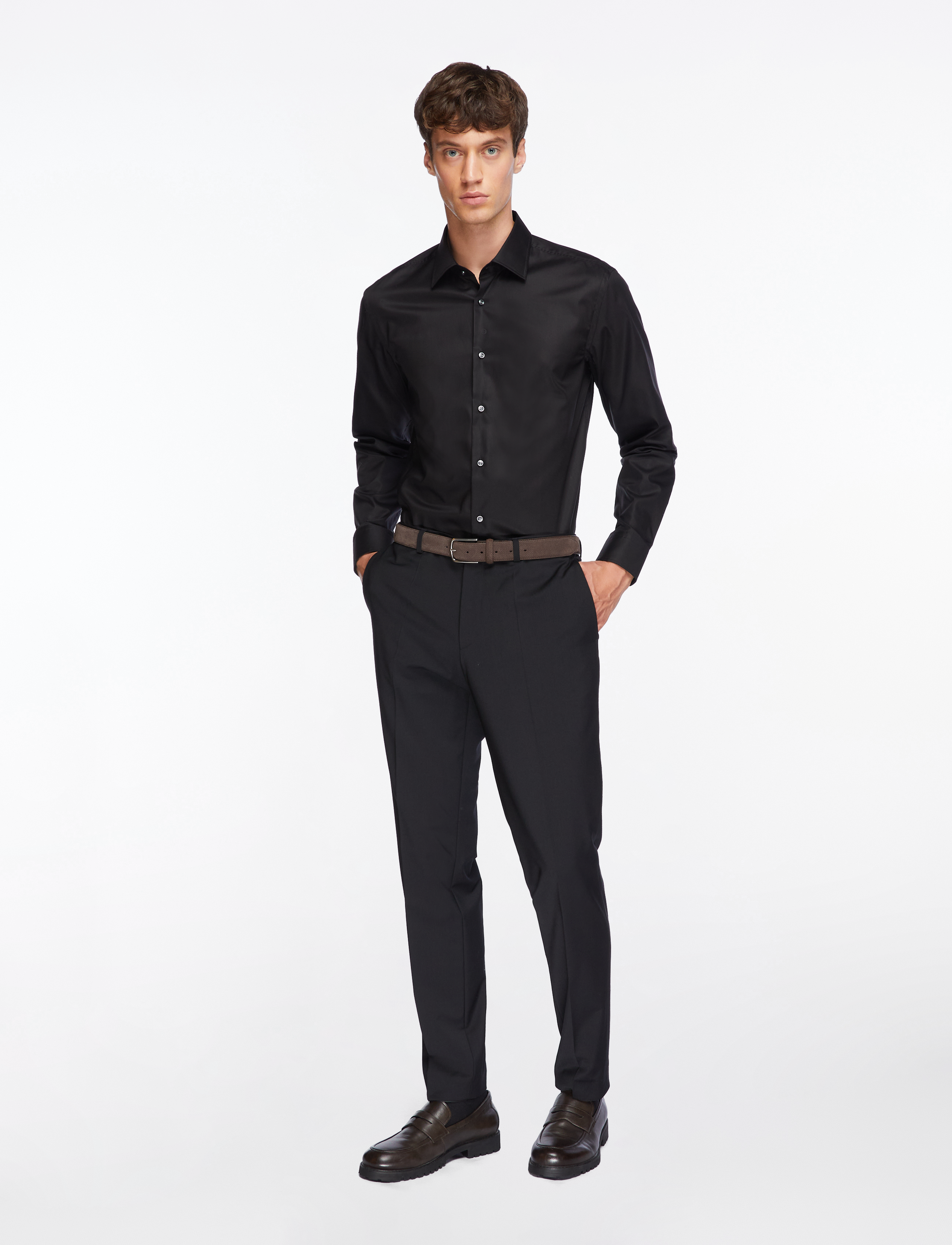 BOSS - H-HANK-kent-C1-214 - basic skjorter - black - 2
