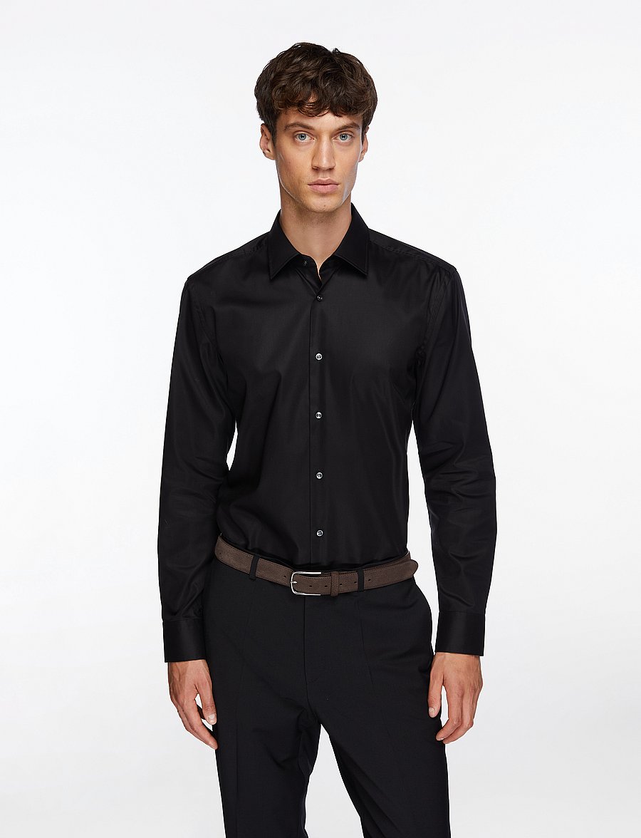 BOSS - H-HANK-kent-C1-214 - formelle hemden - black - 0