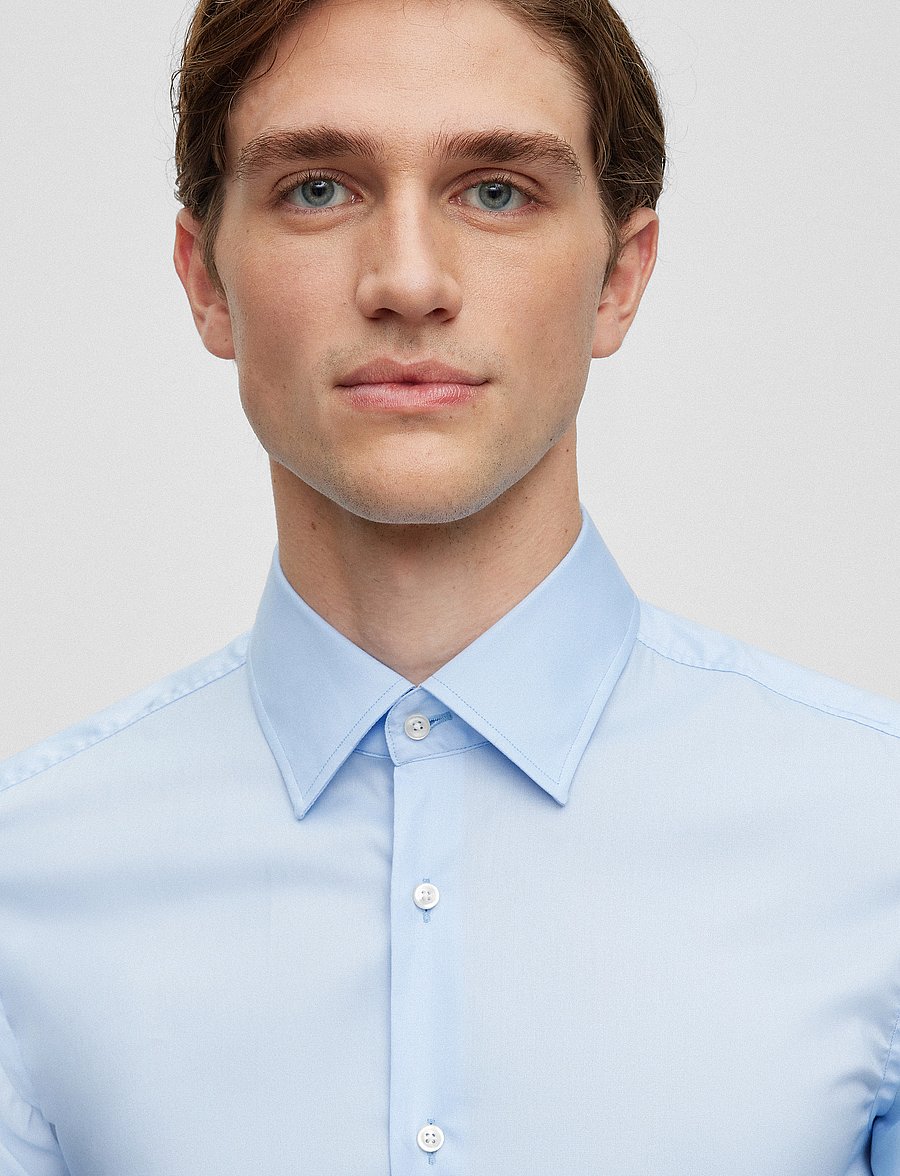 BOSS - H-HANK-kent-C1-214 - formal shirts - light/pastel blue - 4