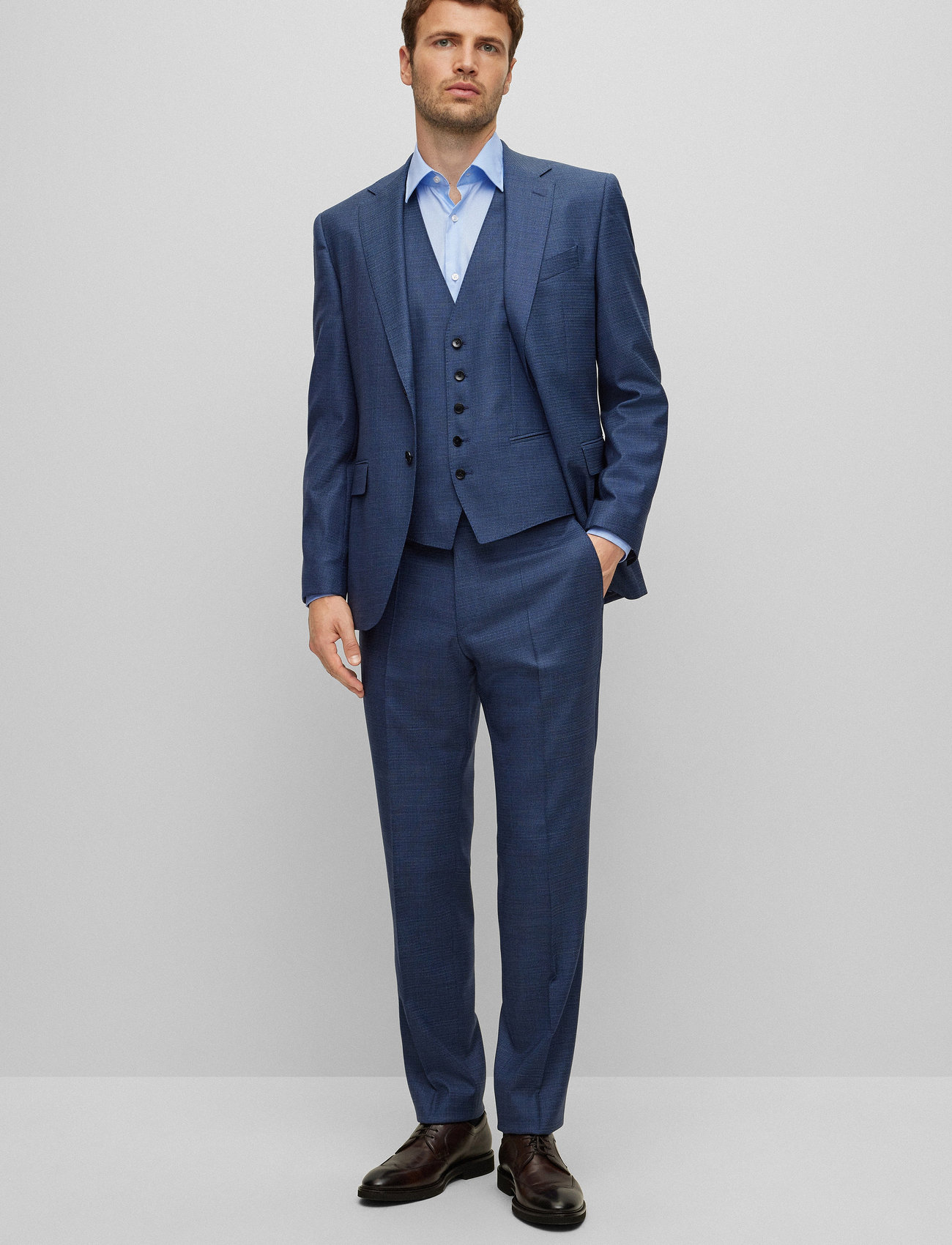 BOSS - H-JOE-kent-C1-214 - kostymskjortor - light/pastel blue - 0