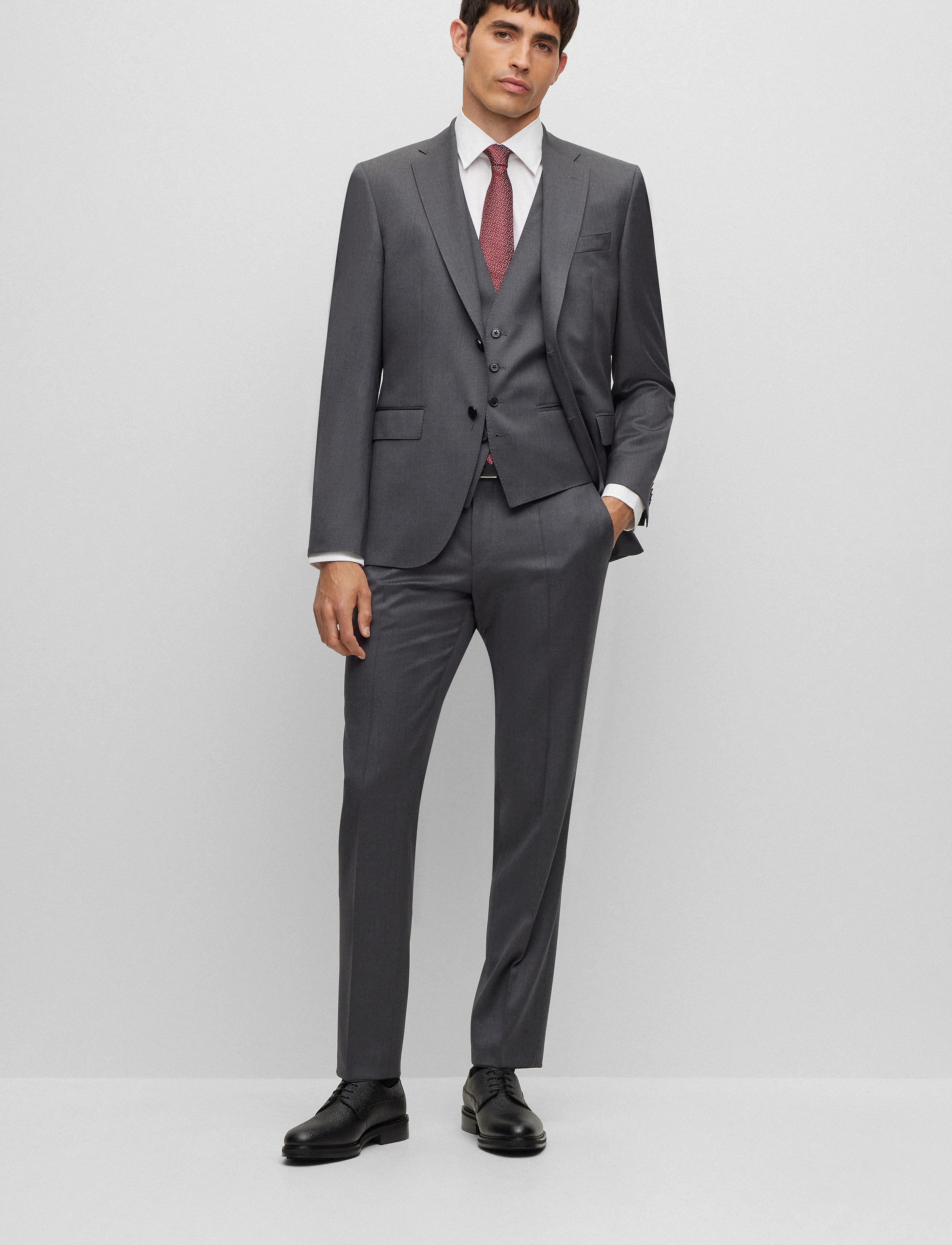 BOSS H-Joe-Kent-C1-214, 44, White, Skjorter > Business, Herre