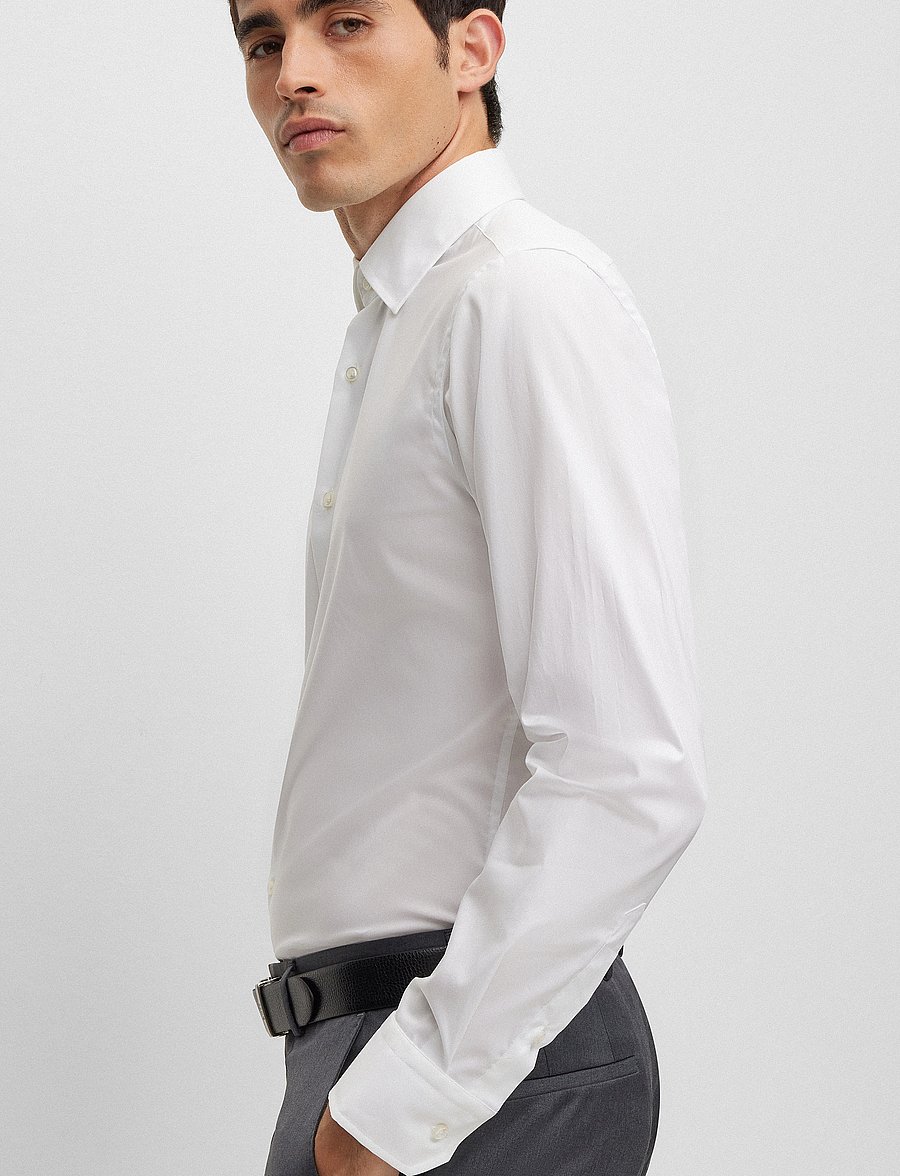 BOSS - H-JOE-kent-C1-214 - formal shirts - white - 3