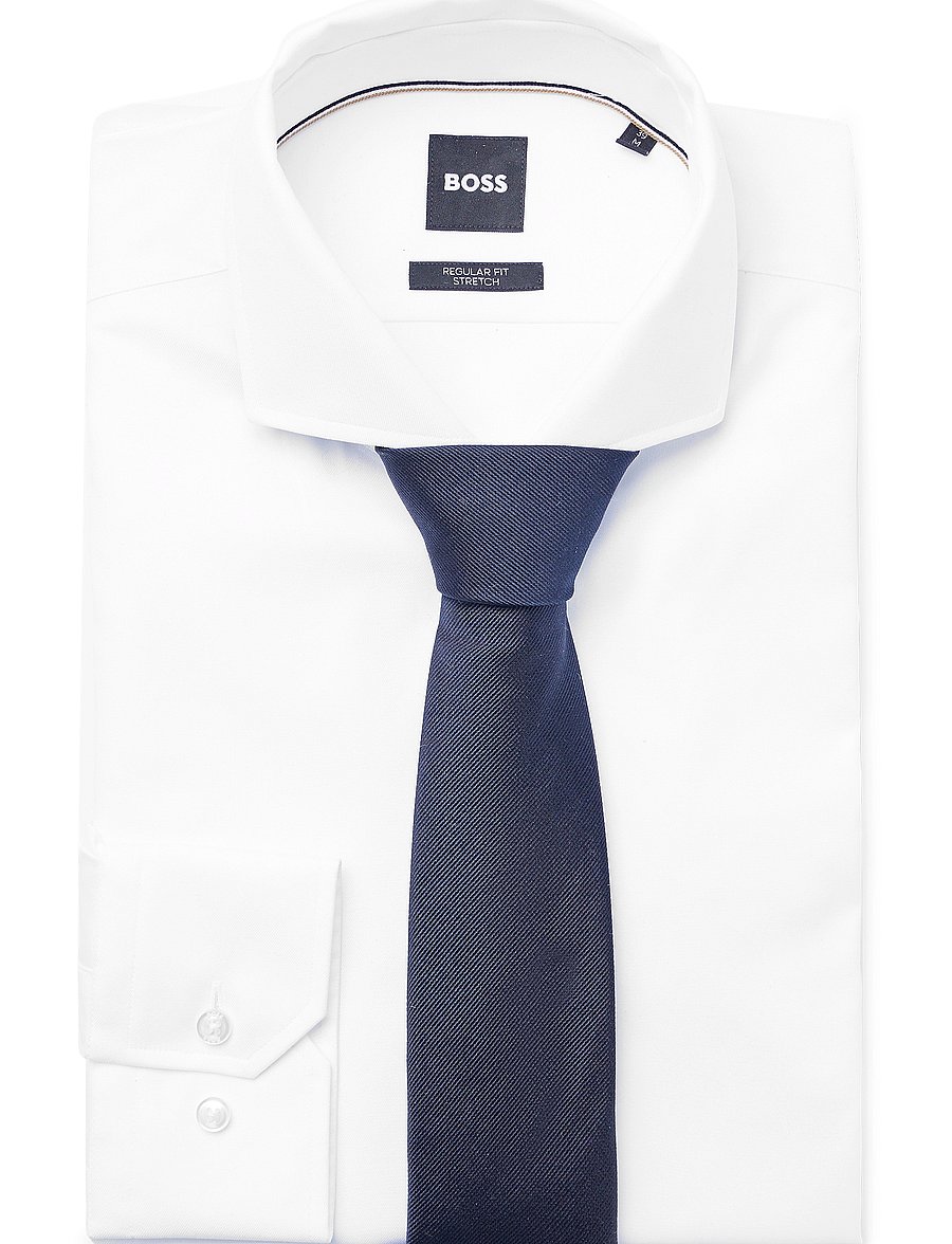 BOSS - H-TIE 7,5 CM - krawatten - dark blue - 2
