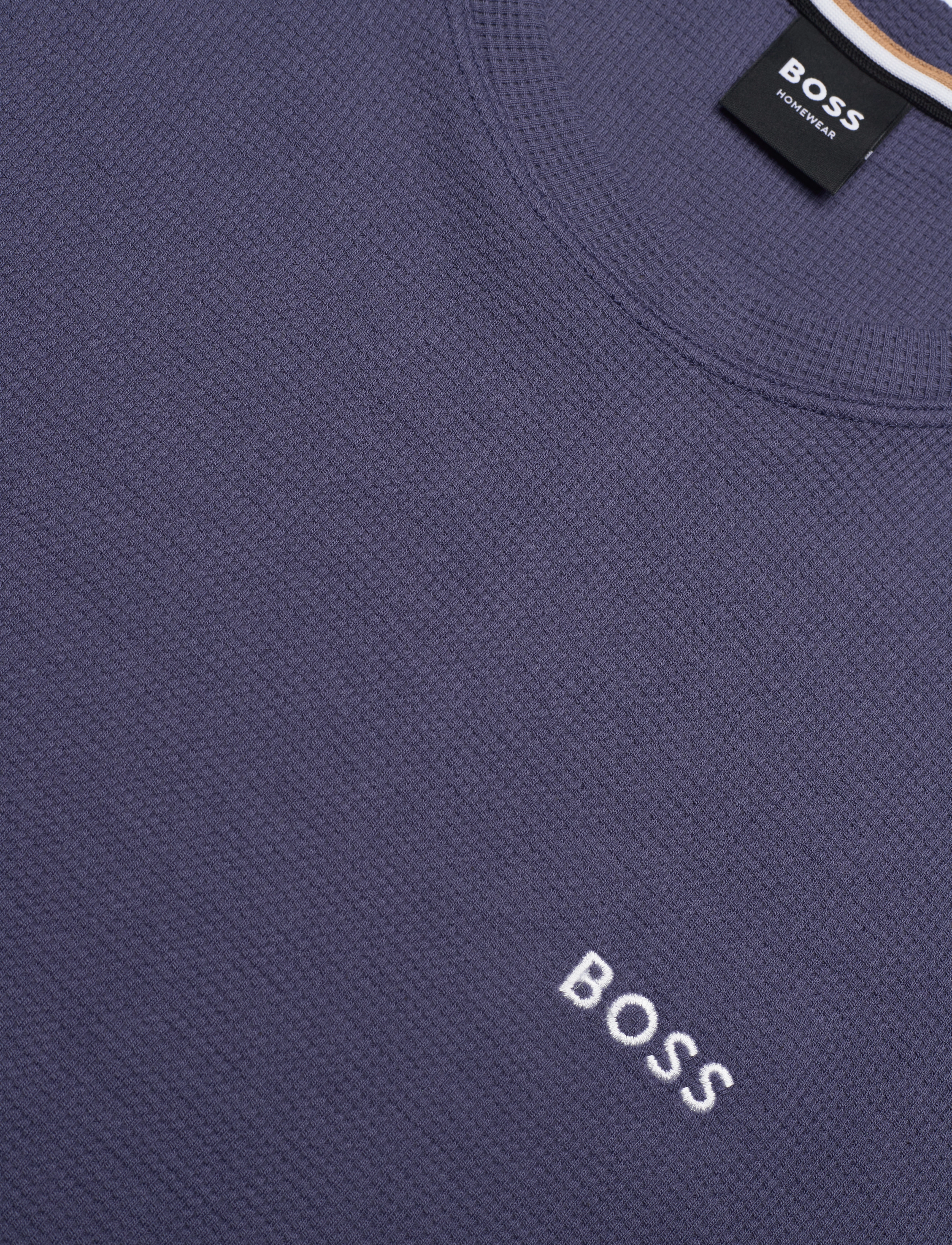BOSS - Waffle T-Shirt - navy - 2