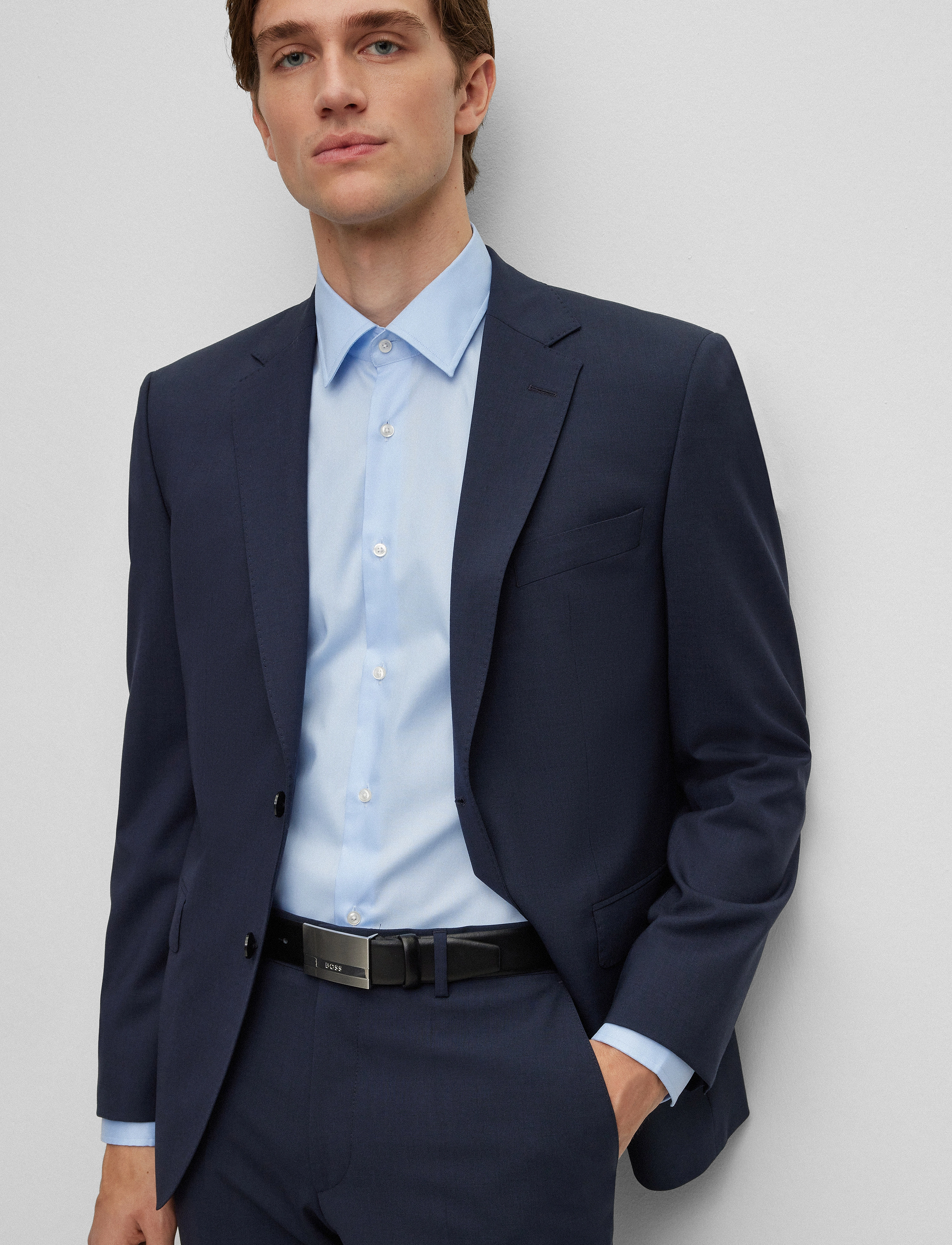 BOSS Baxton_Sz35, 80, Black, Bælter > Klassiske Bælter, Herre